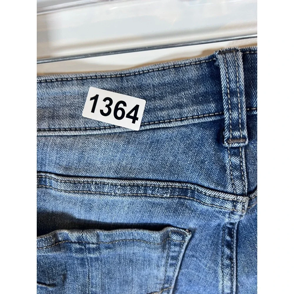 BKE Womens‎ Stella Skinny Jeans Whiskered Blue 27S